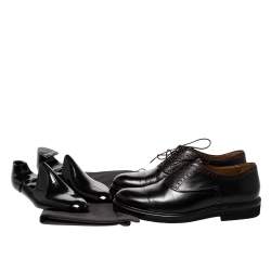 Berluti Black Leather Lace Up Oxfords Size 42