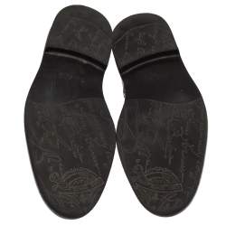 Pre Owned Berluti Brown Leather Lace Up Oxfords Size 42