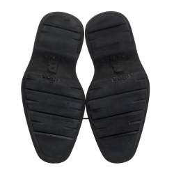 Pre Owned Berluti Dark Brown Suede And Leather Lace Up Desert Boots Size 42.5