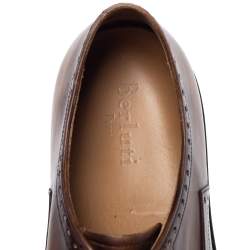 Pre Owned Berluti Brown Leather Lace Up Oxfords Size 42