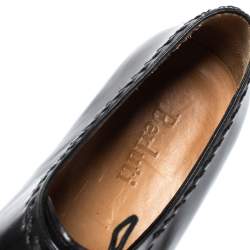Pre Owned Berluti Black Leather Lace Up Oxfords Size 45
