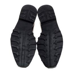 Pre Owned Berluti Blue Leather Lace Up Oxfords Size 41.5 