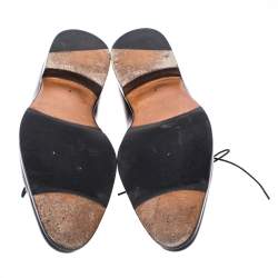 Pre Owned Berluti Black Leather Lace Up Oxford Size 41