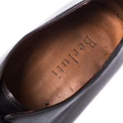 Pre Owned Berluti Black Leather Lace Up Oxford Size 41