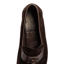 Berluti Brown Suede Tassel Loafers Size 42