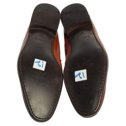 Pre Owned Berluti Brown Leather Lorenzo Loafers Size 42.5