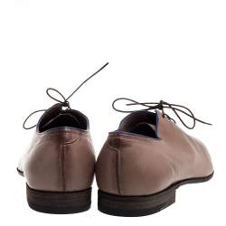 Berluti Brown Leather Lace Up Oxfords Size 43