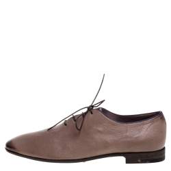 Berluti Brown Leather Lace Up Oxfords Size 43