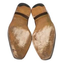 Pre Owned Berluti Brown Leather Penny Loafers Size 41.5