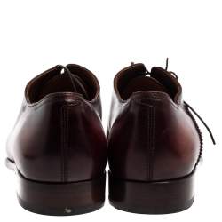 Berluti Two Tone Leather Lace Up Oxfords Size 42