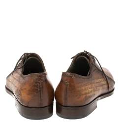 Pre Owned Berluti Brown Leather Oxford Size 42