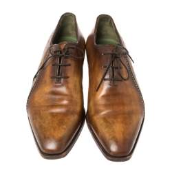 Pre Owned Berluti Brown Leather Oxford Size 42