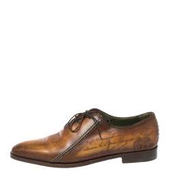Pre Owned Berluti Brown Leather Oxford Size 42