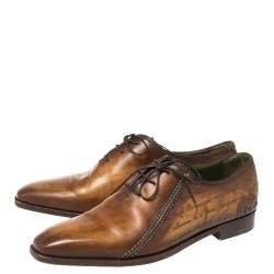 Pre Owned Berluti Brown Leather Oxford Size 42