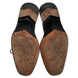 Pre Owned Berluti Brown Leather Alessandro Démesure Lace Up Oxford Size 40