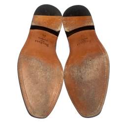 Pre Owned Berluti Brown Leather Tasseled Loafers Size 42.5