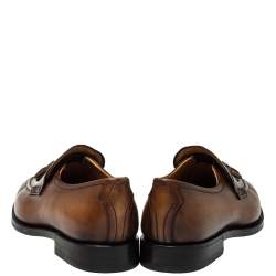 Pre Owned Berluti Brown Leather Tasseled Loafers Size 39