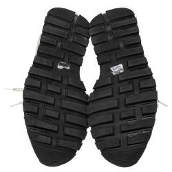 Pre Owned Berluti Ombre Grey Suede and Leather Lace Up Sneakers Size 43.5