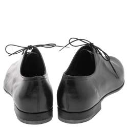 Pre Owned Berluti Black Leather Lace Up Oxfords Size 42