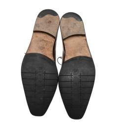 Pre Owned Berluti Brown Leather Alessandro Démesure Lace Up Oxford Size 44