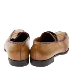 Pre Owned Berluti Tan/Brown Ombre Leather Penny Loafers Size 46