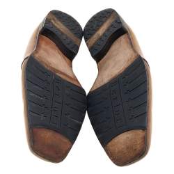 Pre Owned Berluti Tan/Brown Ombre Leather Penny Loafers Size 46