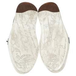 Pre Owned Berluti Black Leather Playtime Sneakers Size 43