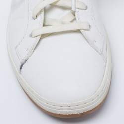 Berluti White/Brown Leather High Top Sneakers Size 43