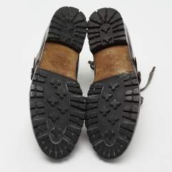 Pre Owned Berluti Brown Leather Brunico Ankle Boots Size 43.5