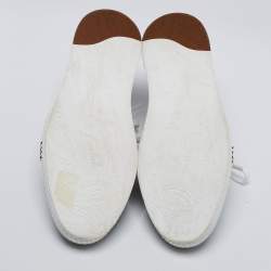 Pre Owned Berluti Grey Leather Playtime Scritto Low Top Sneakers Size 46