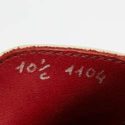 Pre Owned Berluti Cream Leather Slip On Loafers Size 44.5