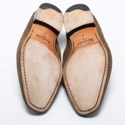 Pre Owned Berluti Olive Green Nubuck Leather Andy Loafers Size 41