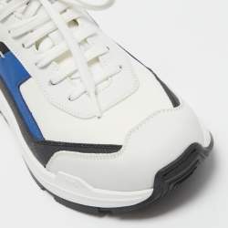 Pre Owned Berluti Tricolor Leather, Coated Canvas and Fabric Pulse Sneakers Size 42.5