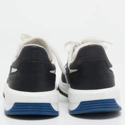 Pre Owned Berluti Tricolor Leather, Coated Canvas and Fabric Pulse Sneakers Size 42.5