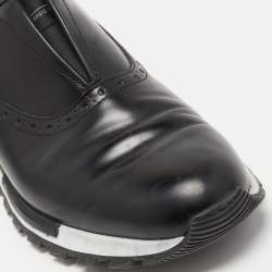 Berluti Black Leather Fast Track Slip On Sneakers Size 40