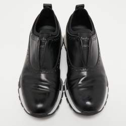 Berluti Black Leather Fast Track Slip On Sneakers Size 40