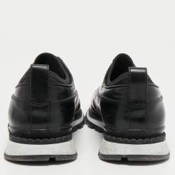 Berluti Black Leather Fast Track Slip On Sneakers Size 40