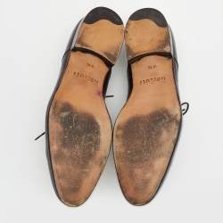 Berluti Purple Leather Lace Up Derby Size 40.5
