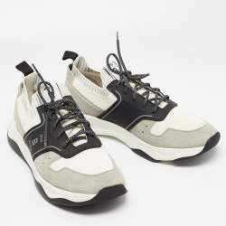 Berluti Tricolor, Suede, Mesh and Knit Fabric Low Top Sneakers Size 46