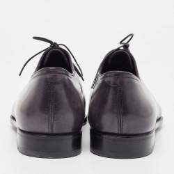 Berluti Grey Leather Lace Up Oxfords Size 43