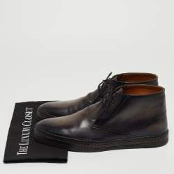 Berluti Two Tone Leather Ankle Boots Size 43.5