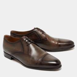 Berluti Two Tone Leather Lace Up Derby Size 43.5