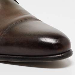 Berluti Two Tone Leather Lace Up Derby Size 43.5