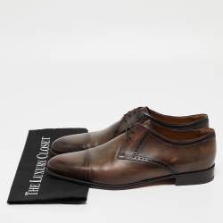 Berluti Two Tone Leather Lace Up Derby Size 43.5