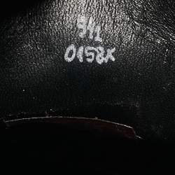 Pre Owned Berluti Navy Blue Leather Alessandro Galet Scritto Oxfords Size 43.5