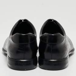 Pre Owned Berluti Navy Blue Leather Alessandro Galet Scritto Oxfords Size 43.5