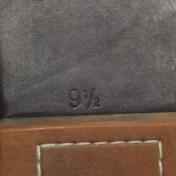 Berluti Grey Leather Slide Sandals 43.5