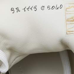 Berluti Grey Calligraphy Canvas High Top Sneakers Size 43.5