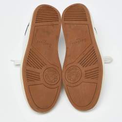 Berluti White/Brown Leather Low Top Sneakers Size 41
