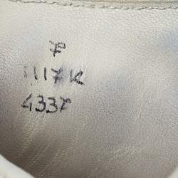Berluti White/Brown Leather Low Top Sneakers Size 41